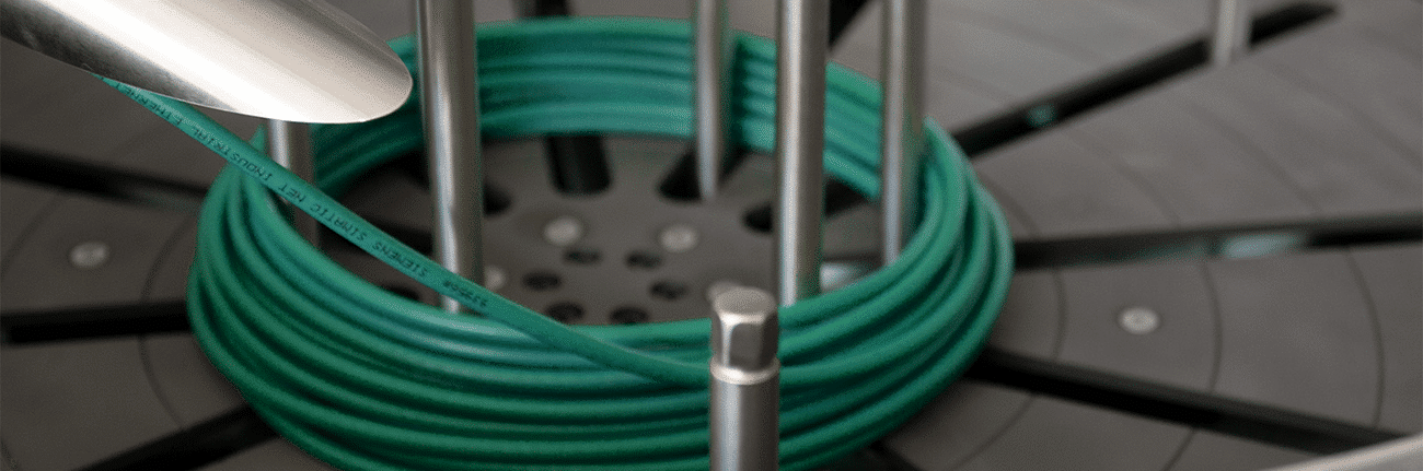 Cable processing peripherials: ring coiler