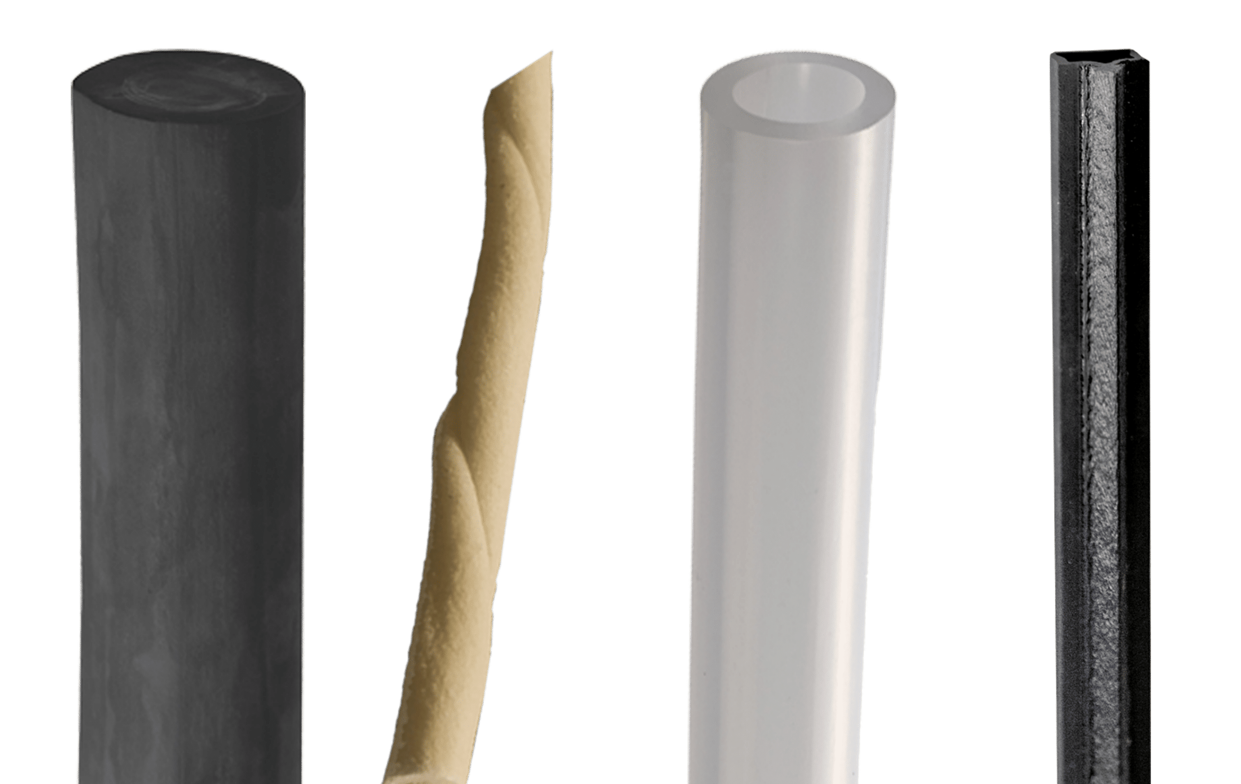 Cutting rubber and plastics