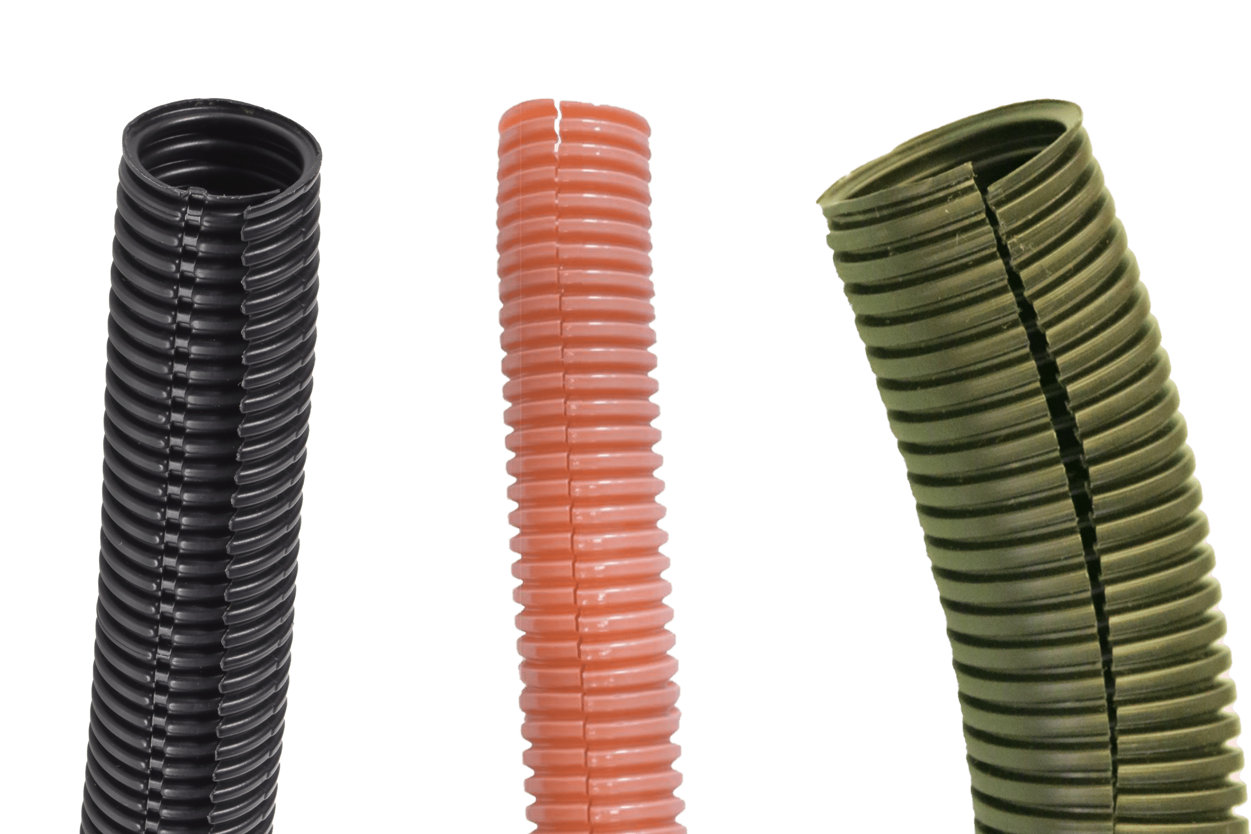 Cutted corrugated tubes