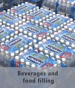 Water bottles filled